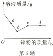 锌粉的质量g第6题