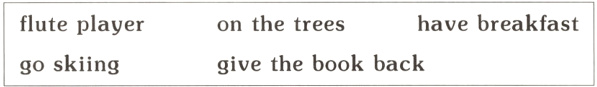 havebreakfastfluteplayeronthetreesgoskiinggivethebookback