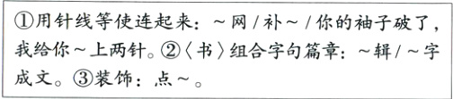 我给你上两针书组合字句篇章辑字成文装饰点