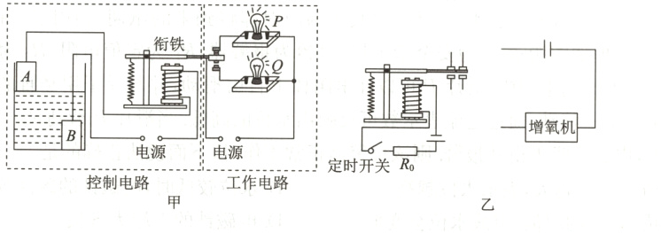 控制电路甲工作电路