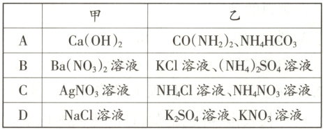 AgNO溶液NHCI溶液NHNO溶液NaCl溶液KSO4溶液KNO溶液