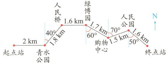 中心终点站起点站青水公园