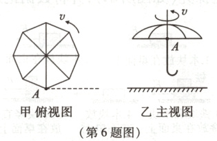 甲俯视图乙主视图第6题图