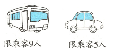 限乘客9人限乘客5人