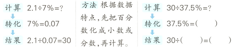 数化成小数或结果30结果2100730分数再计算