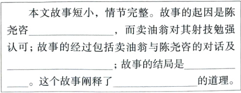故事的结局是的道理这个故事阐释了