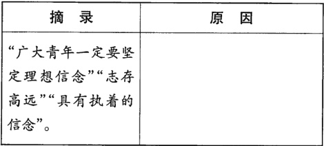 高远具有执着的信念