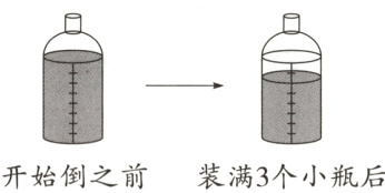 开始倒之前装满3个小瓶后