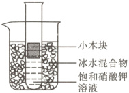 冰水混合物饱和硝酸钾溶液