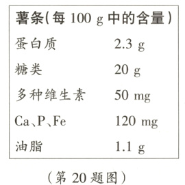 油脂11g第20题图