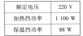 加热挡功率1100W保温挡功率88W