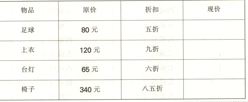 椅子340元八五折