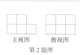 左视图主视图俯视图第2题图