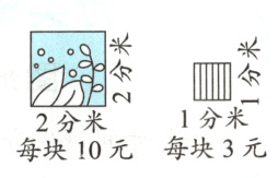 每米元2分米每块10元