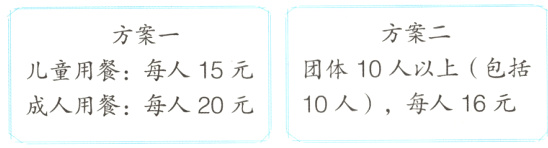10人每人16元成人用餐每人20元