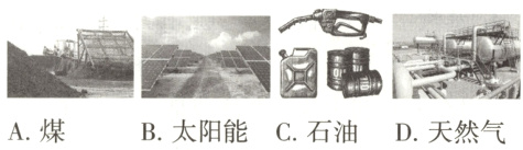 A煤B太阳能C石油D天然气