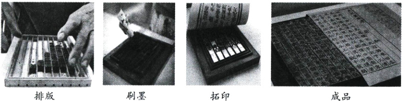 刷墨排版拓印成品