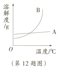 温度/℃第12题图