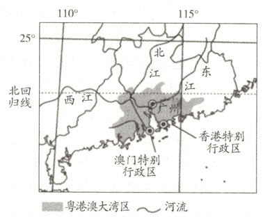 行政区粤港澳大湾区河流