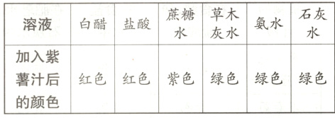 薯汁后红色红色紫色绿色绿色绿色的颜色