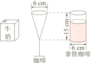 6cm拿铁咖啡咖啡
