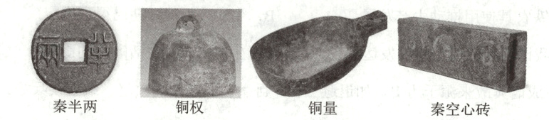 秦半两铜权铜量秦空心砖