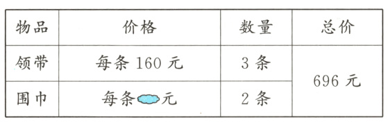 696元2条围巾每条0元