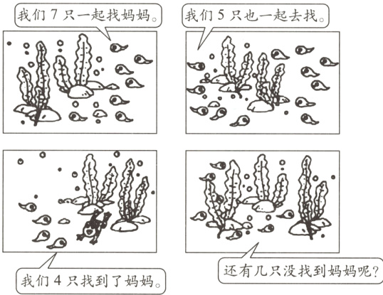还有几只没找到妈妈呢我们4只找到了妈妈