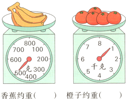 橙子约重香蕉约重