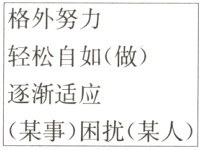 逐渐适应某事困扰某人