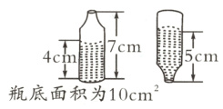 瓶底面积为10cm