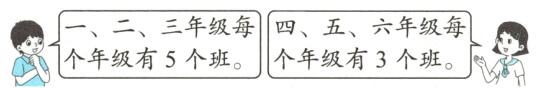 一二三年级每四五六年级每个年级有5个班个年级有3个班