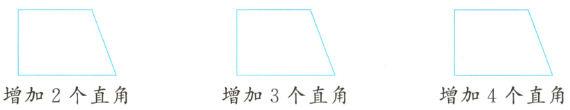 增加2个直角增加3个直角增加4个直角