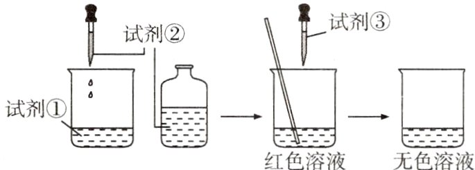 三三三一红色溶液无色溶液