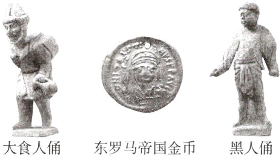 大食人俑东罗马帝国金币黑人俑