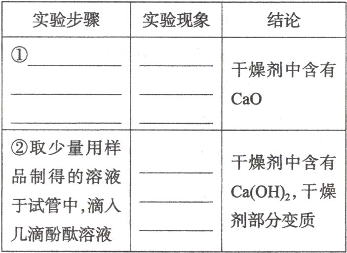 剂部分变质几滴酚酞溶液