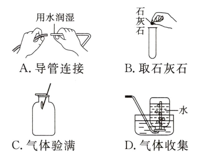 C气体验满D气体收集