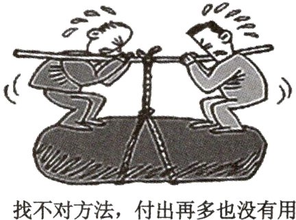 找不对方法付出再多也没有用