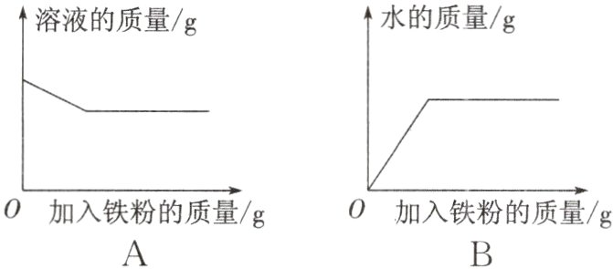 0加入铁粉的质量/g0加入铁粉的质量/g