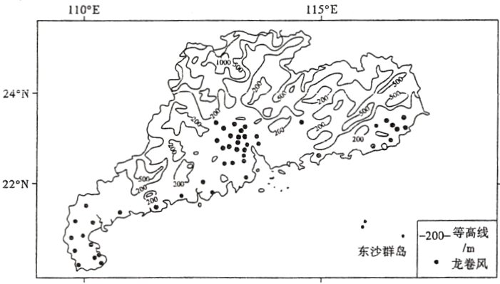 东沙群岛00等高线龙卷风