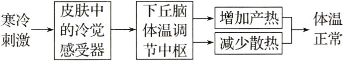 被少热体温调正常刺激感受器节中枢