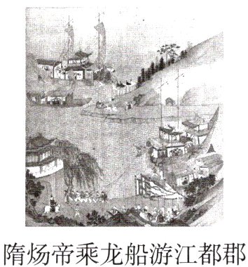 隋炀帝乘龙船游江都郡
