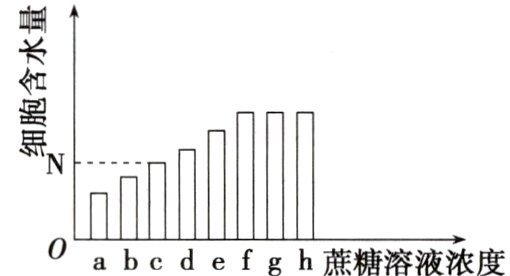 Oabcdefgh蔗糖溶液浓度