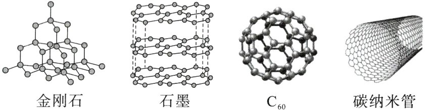 金刚石石墨碳纳米管C60