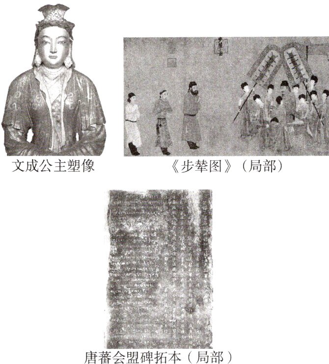 唐蕃会盟碑拓本局部