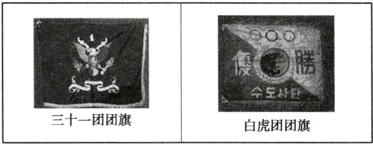 三十一团团旗白虎团团旗