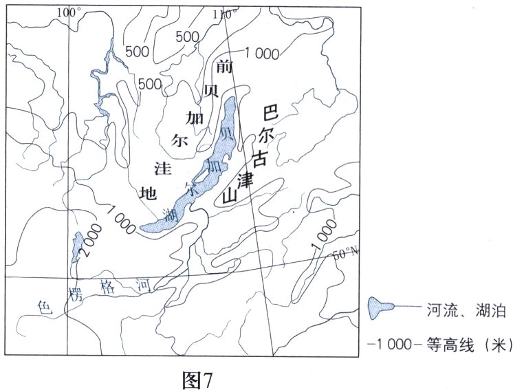 −1000−等高线米图7