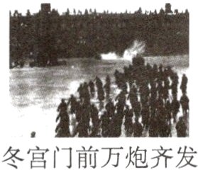 冬宫门前万炮齐发