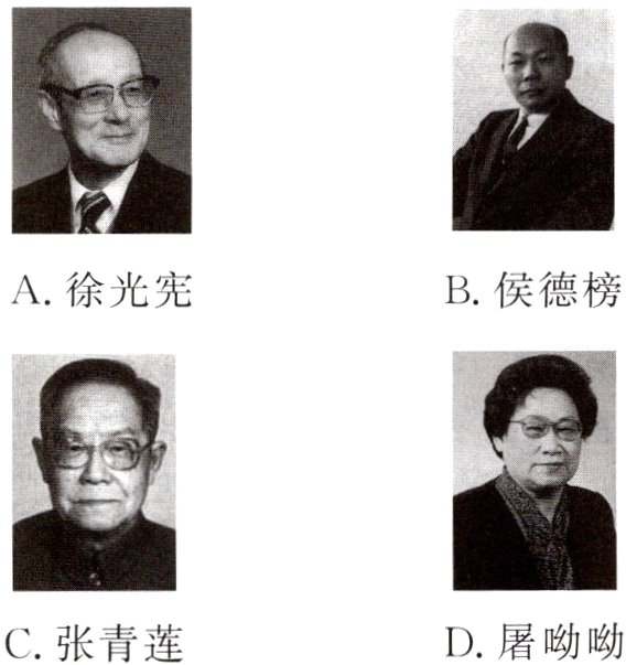 D屠呦呦C张青莲