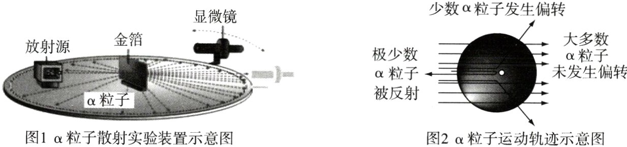 图1α粒子散射实验装置示意图